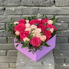 Цветочная композиция из Розы в коробке в Мирном Ставропольский край