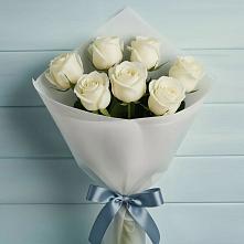 Букет 7 Белых роз Эдлесс Лав #REPLACE_PRED# Мирном Ставропольский край