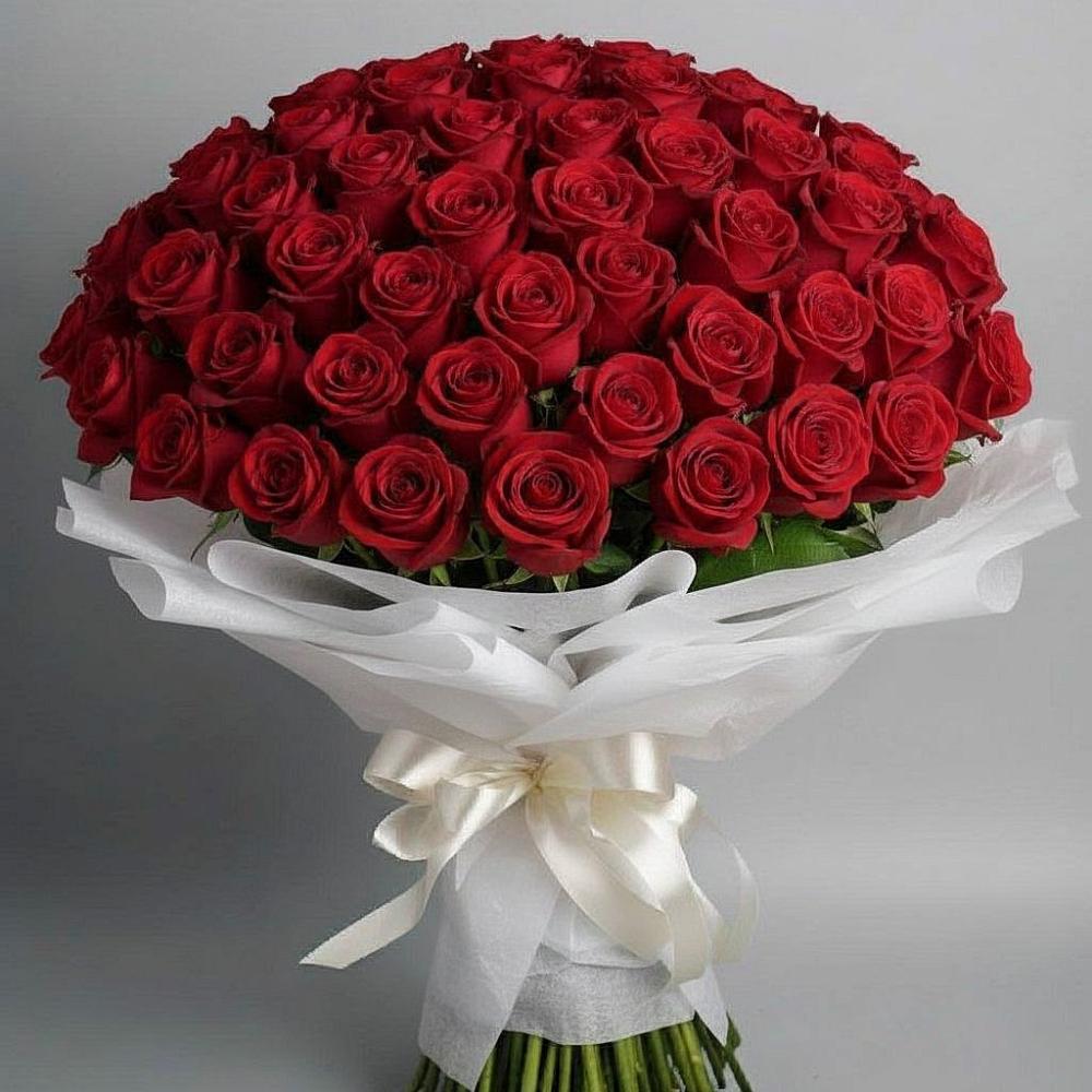 Букет 101 Красная роза Блэк Мэджик в Мирном Ставропольский край