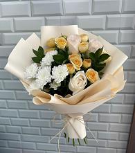 Букет цветов из:  Розы и Хризантемы в Мирном Ставропольский край
