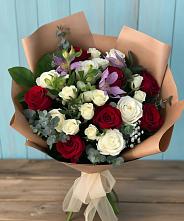 Букет цветов из:  Розы и Альстромерии в Мирном Ставропольский край