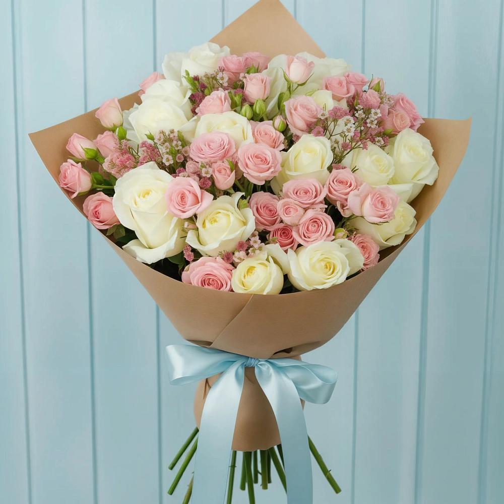 Букет цветов из: Розы в Мирном Ставропольский край