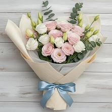 Букет цветов из:  Лизиантусы в Мирном Ставропольский край