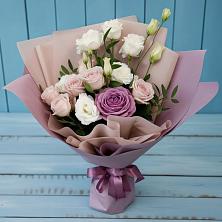 Букет цветов из:  Розы и Лизиантусы в Мирном Ставропольский край