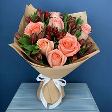 Букет цветов из:  Розы и Альстромерии в Мирном Ставропольский край