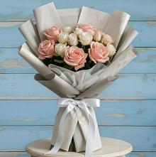 Букет цветов из:  Розы #REPLACE_PRED# Мирном Ставропольский край