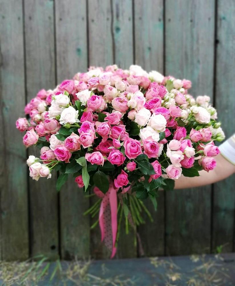 Букет Розовые кустовые розы Натали и Лав Лидия в Мирном Ставропольский край