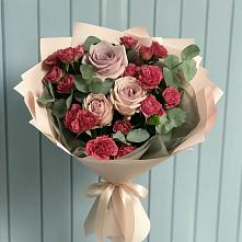 Букет цветов из:  Гвоздики и Розы в Мирном Ставропольский край