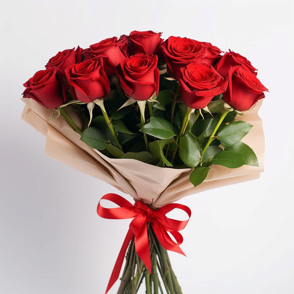 Букет 11 Красных роз Эдлесс Лав в Мирном Ставропольский край
