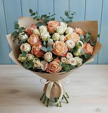 Букет цветов из:  Альстромерии и Розы в Мирном Ставропольский край