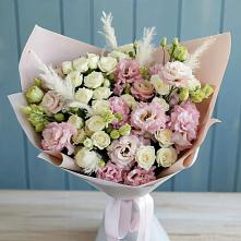 Букет цветов из:  Альстромерии и Розы в Мирном Ставропольский край
