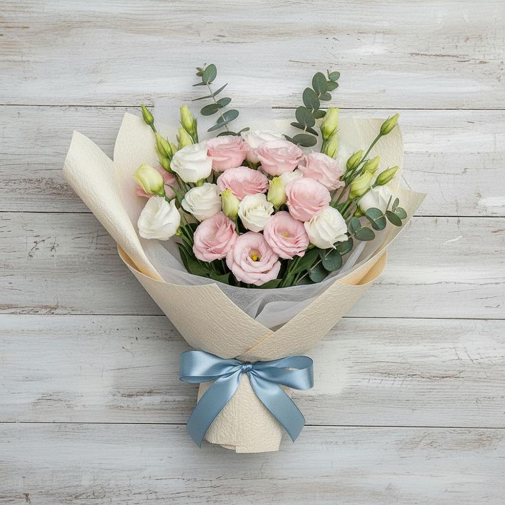 Букет цветов из: Лизиантусы в Мирном Ставропольский край